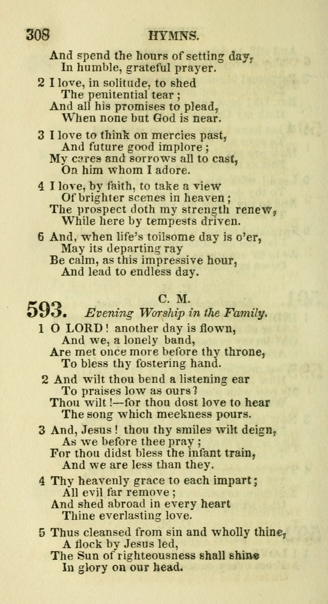 Social Psalmist: or hymns, selected for the private use and social meetings of evangelical Christians page 324