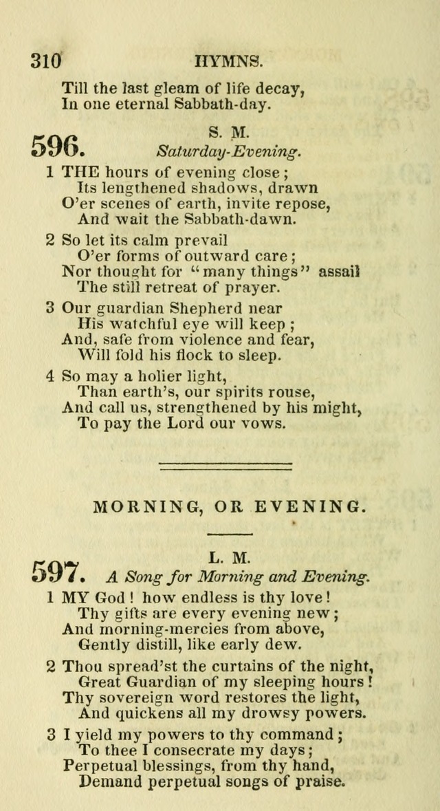 Social Psalmist: or hymns, selected for the private use and social meetings of evangelical Christians page 326