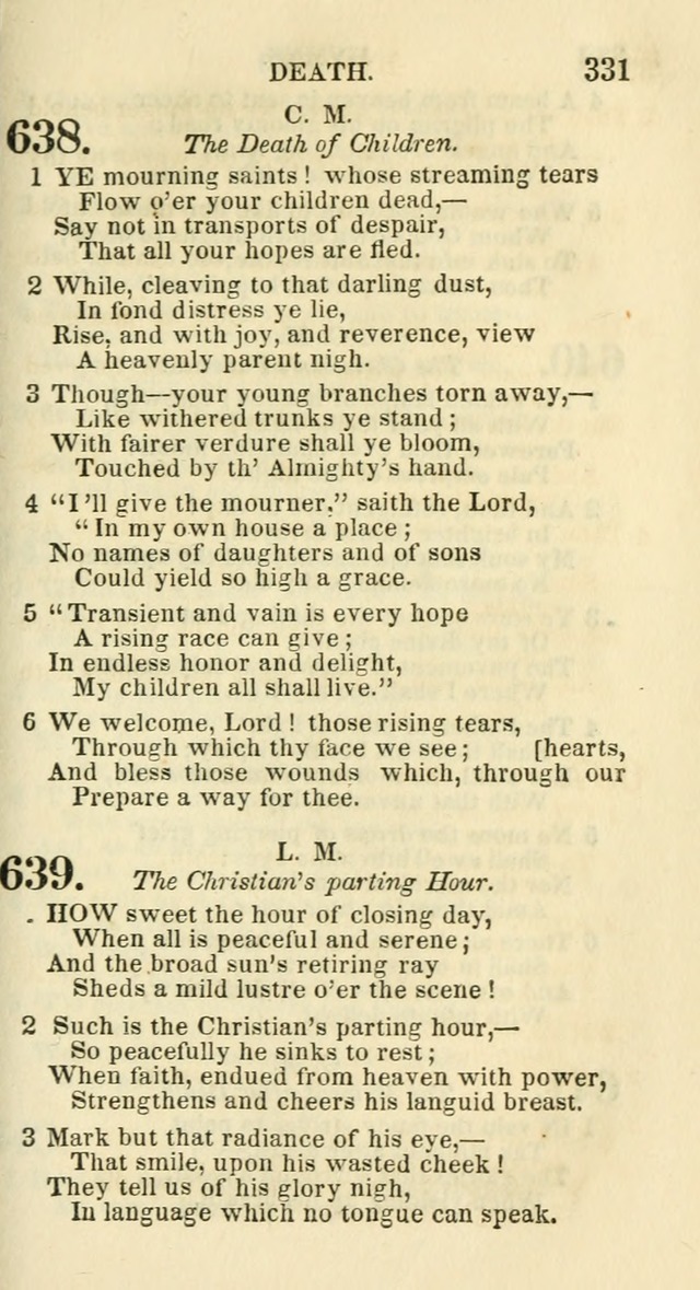 Social Psalmist: or hymns, selected for the private use and social meetings of evangelical Christians page 347