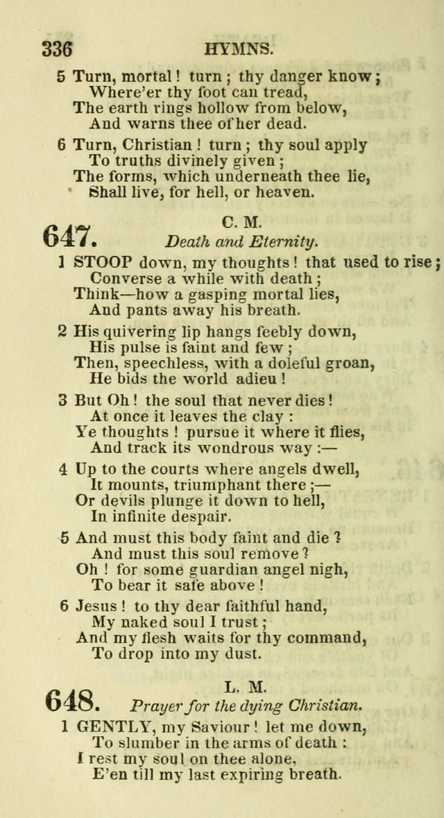 Social Psalmist: or hymns, selected for the private use and social meetings of evangelical Christians page 352