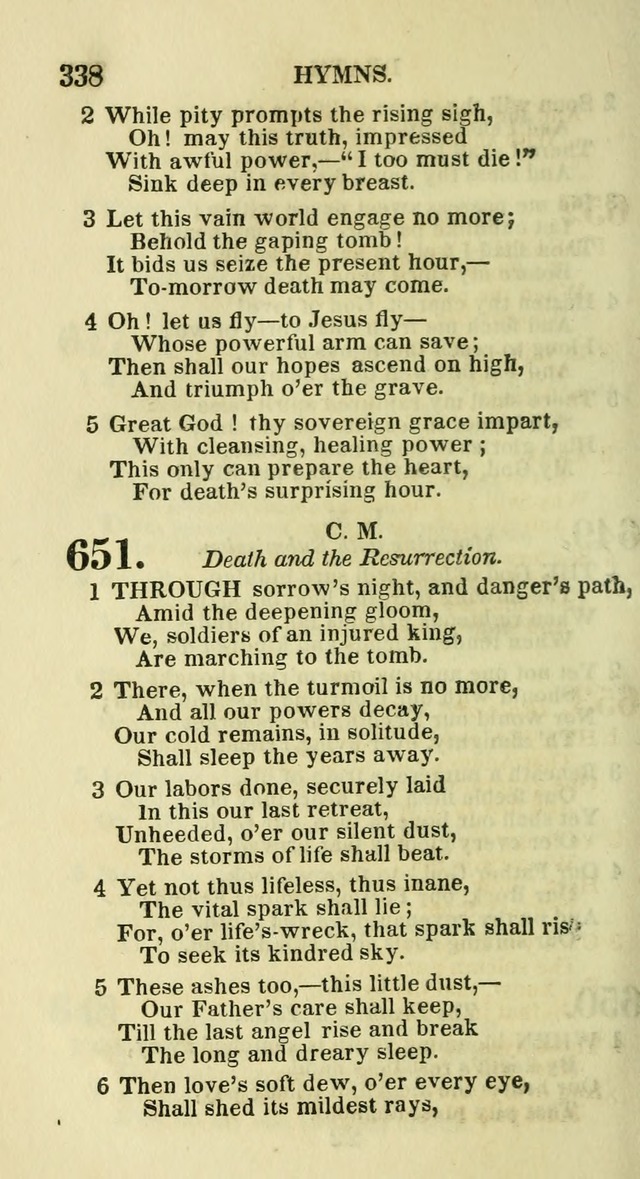 Social Psalmist: or hymns, selected for the private use and social meetings of evangelical Christians page 354