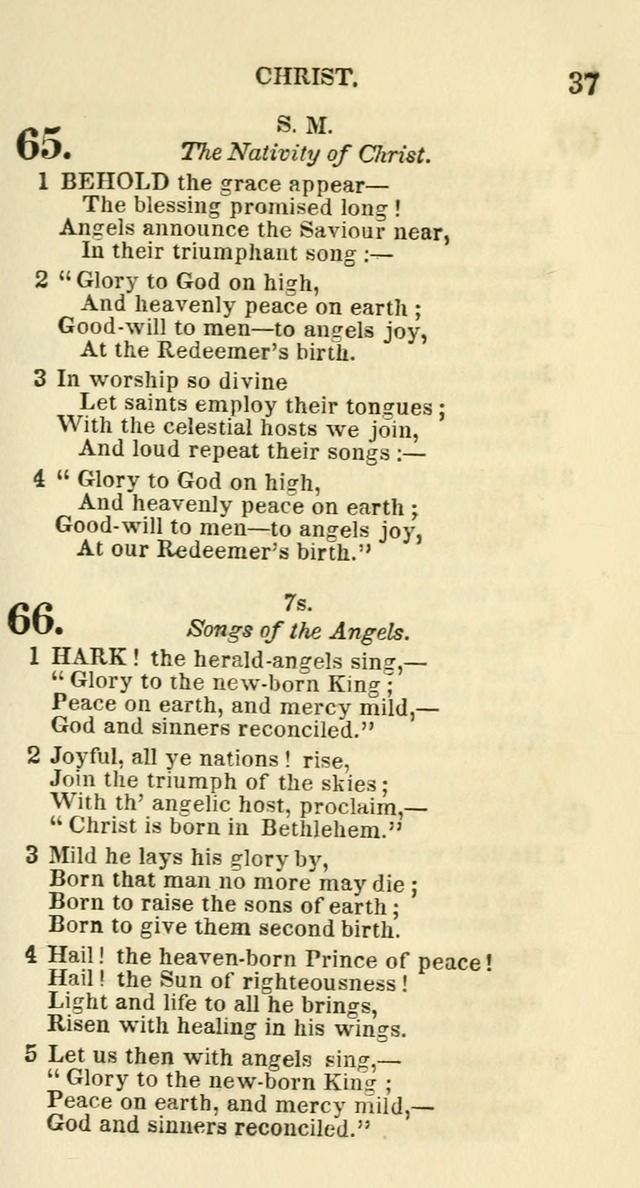 Social Psalmist: or hymns, selected for the private use and social meetings of evangelical Christians page 39