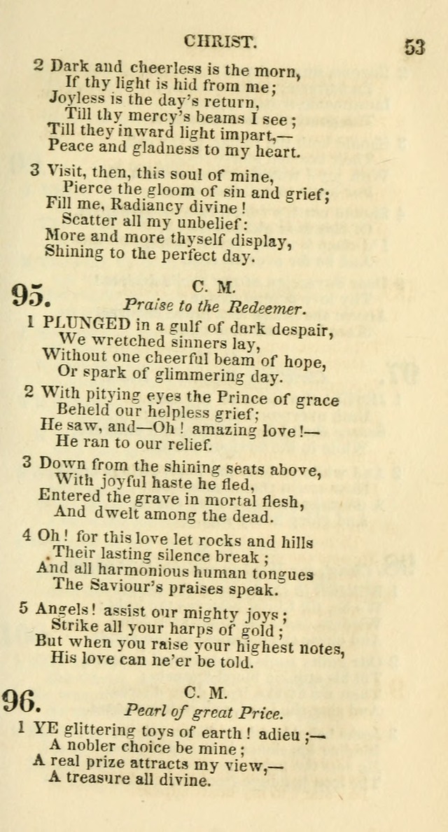 Social Psalmist: or hymns, selected for the private use and social meetings of evangelical Christians page 55