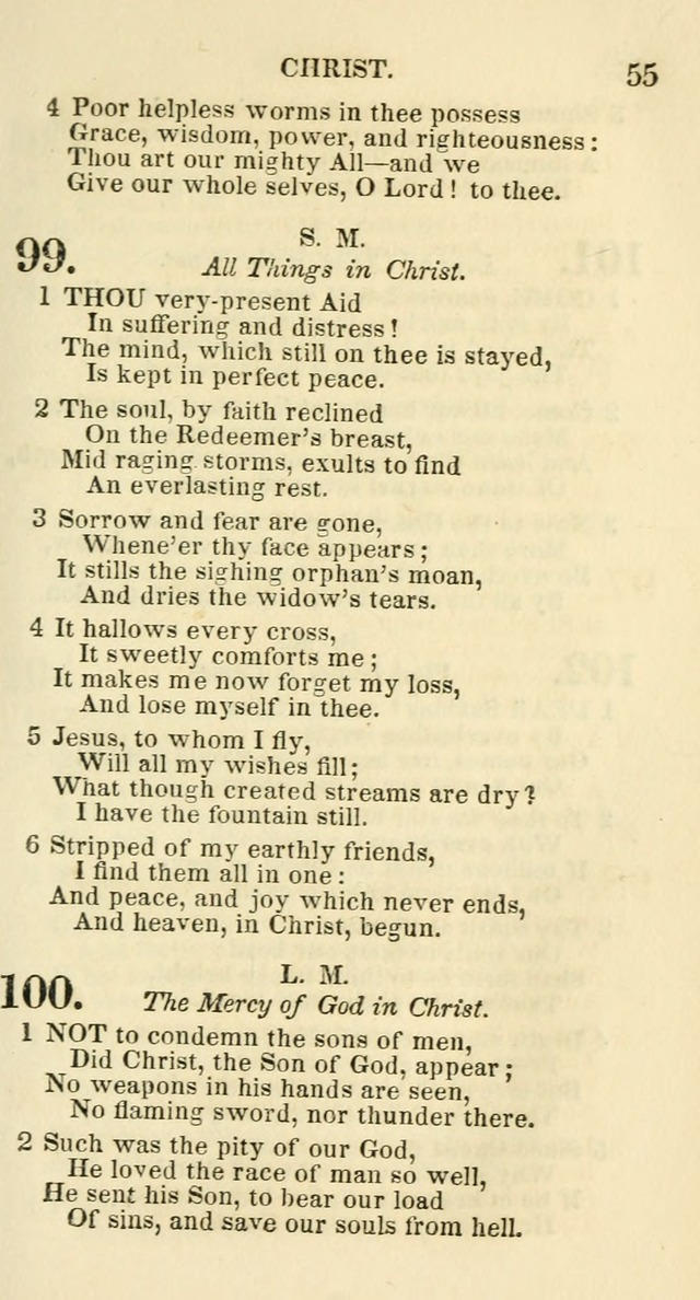 Social Psalmist: or hymns, selected for the private use and social meetings of evangelical Christians page 57