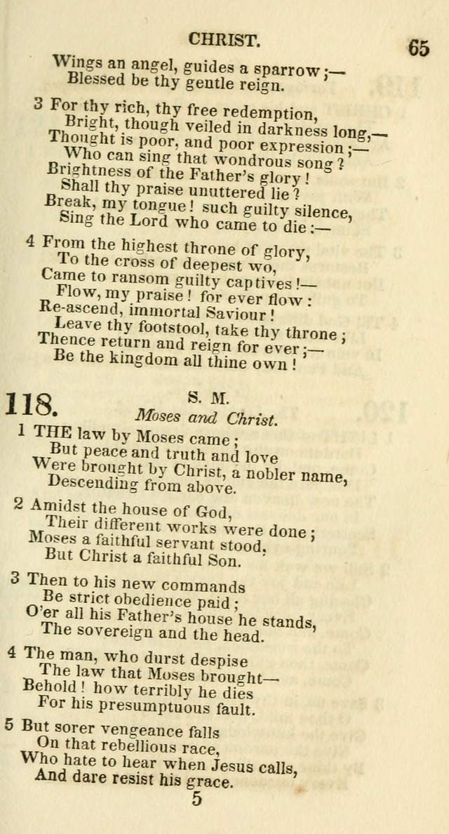 Social Psalmist: or hymns, selected for the private use and social meetings of evangelical Christians page 67