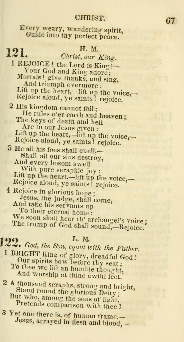 Social Psalmist: or hymns, selected for the private use and social meetings of evangelical Christians page 69