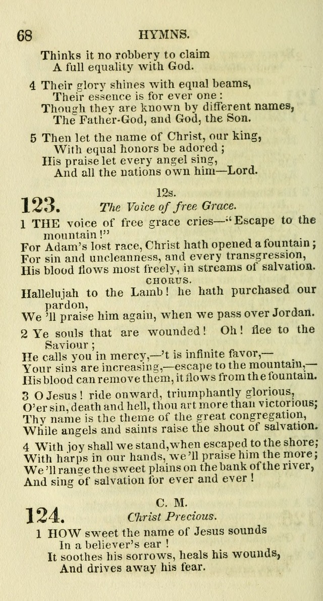 Social Psalmist: or hymns, selected for the private use and social meetings of evangelical Christians page 70