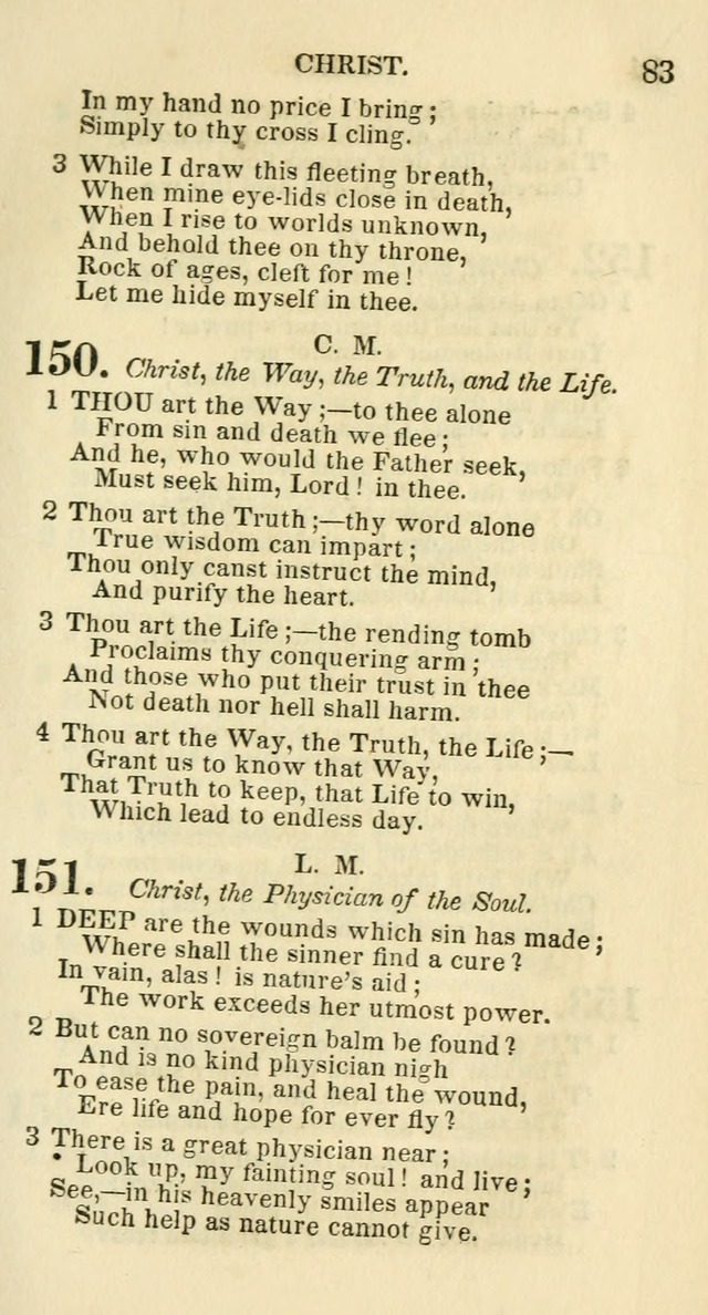 Social Psalmist: or hymns, selected for the private use and social meetings of evangelical Christians page 85