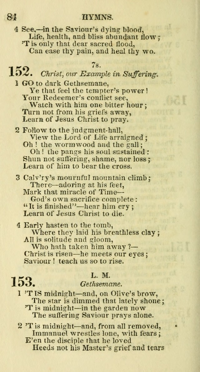 Social Psalmist: or hymns, selected for the private use and social meetings of evangelical Christians page 86