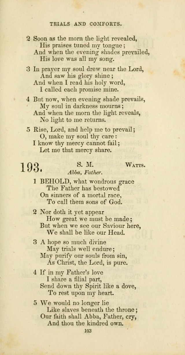 The Social Psalmist: a new selection of hymns for conference meetings and family worship page 103