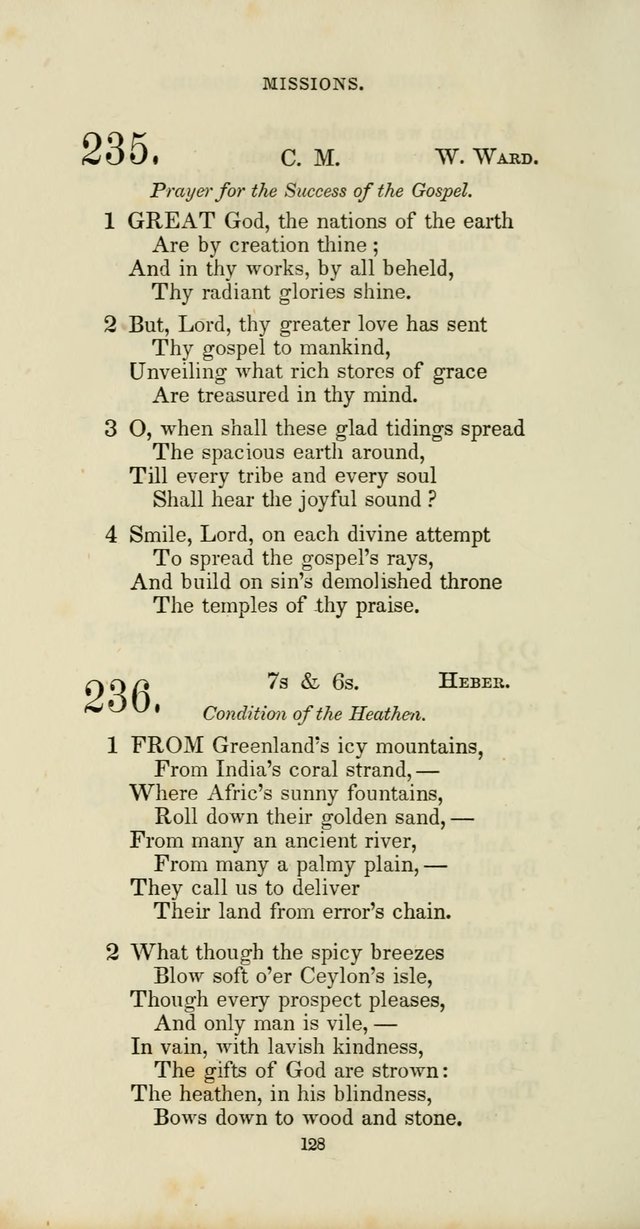 The Social Psalmist: a new selection of hymns for conference meetings and family worship page 128