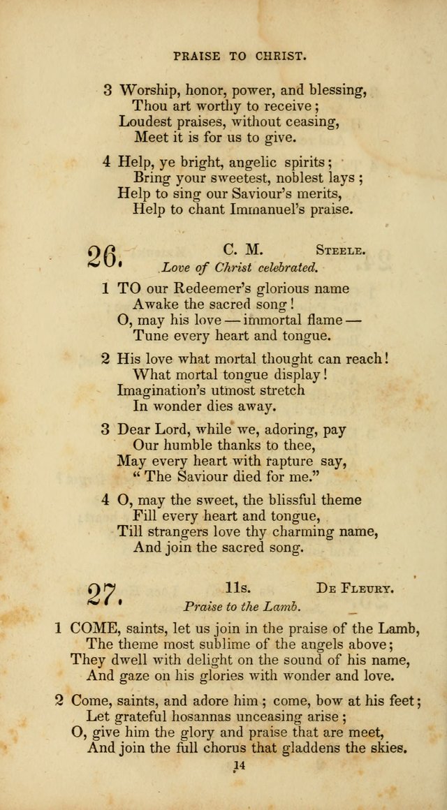 The Social Psalmist: a new selection of hymns for conference meetings and family worship page 14