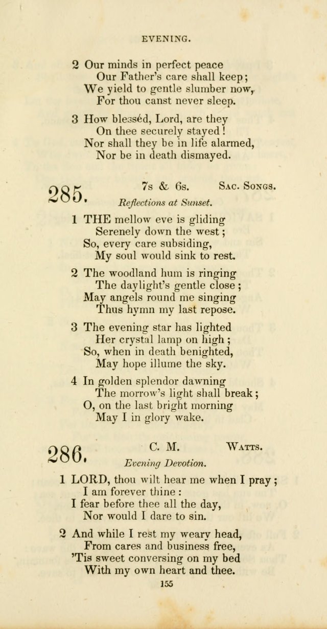 The Social Psalmist: a new selection of hymns for conference meetings and family worship page 155