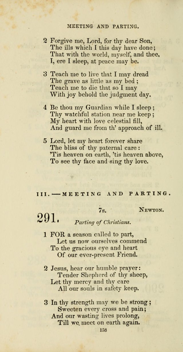 The Social Psalmist: a new selection of hymns for conference meetings and family worship page 158