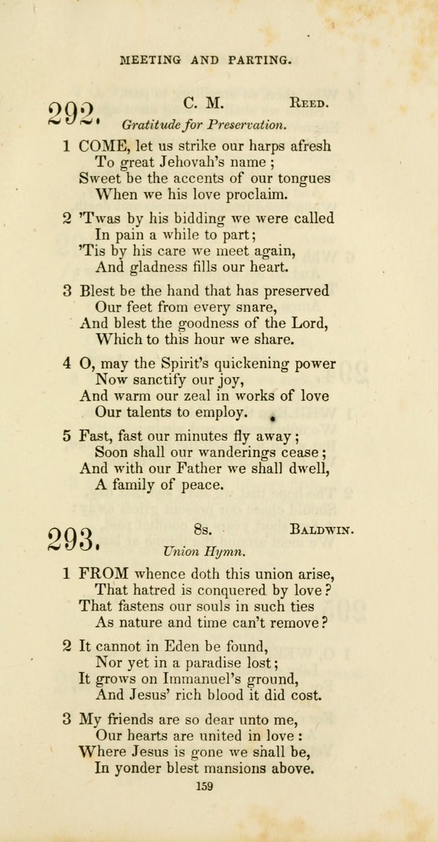 The Social Psalmist: a new selection of hymns for conference meetings and family worship page 159