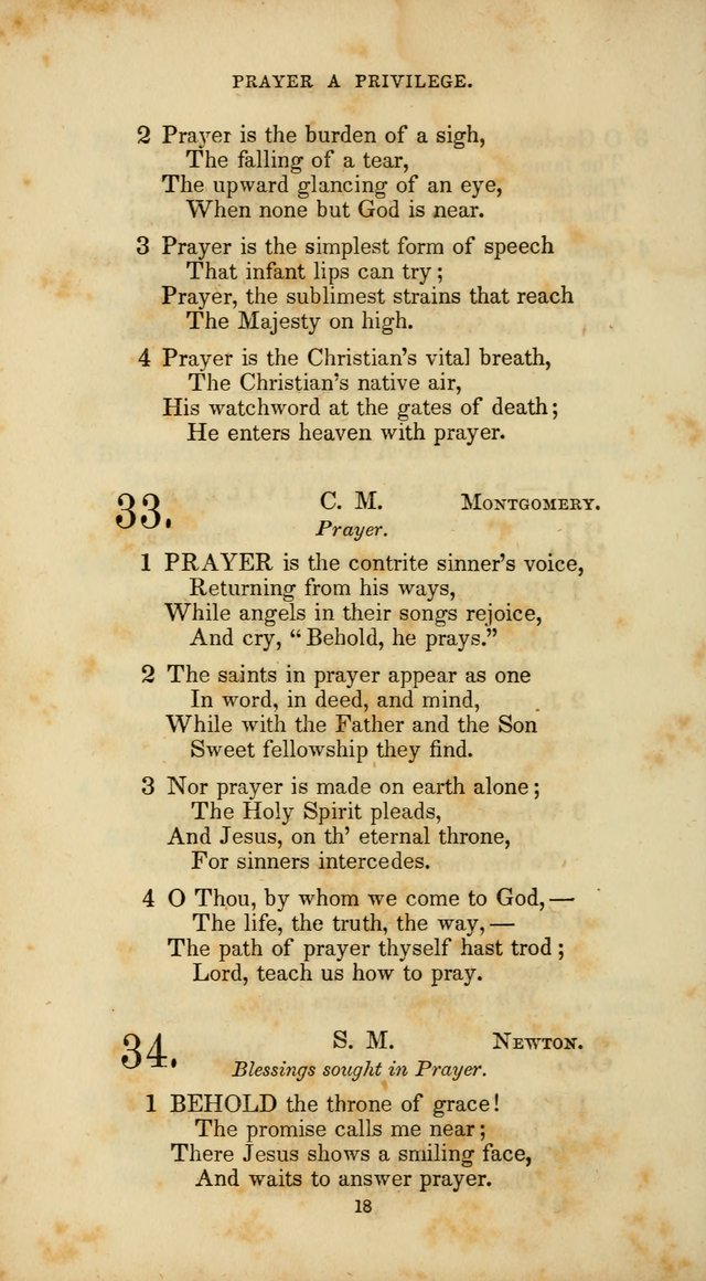 The Social Psalmist: a new selection of hymns for conference meetings and family worship page 18