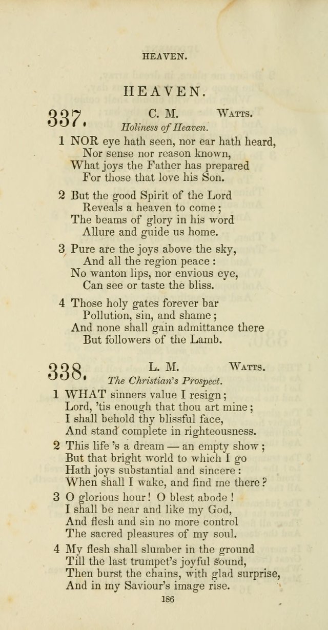 The Social Psalmist: a new selection of hymns for conference meetings and family worship page 186