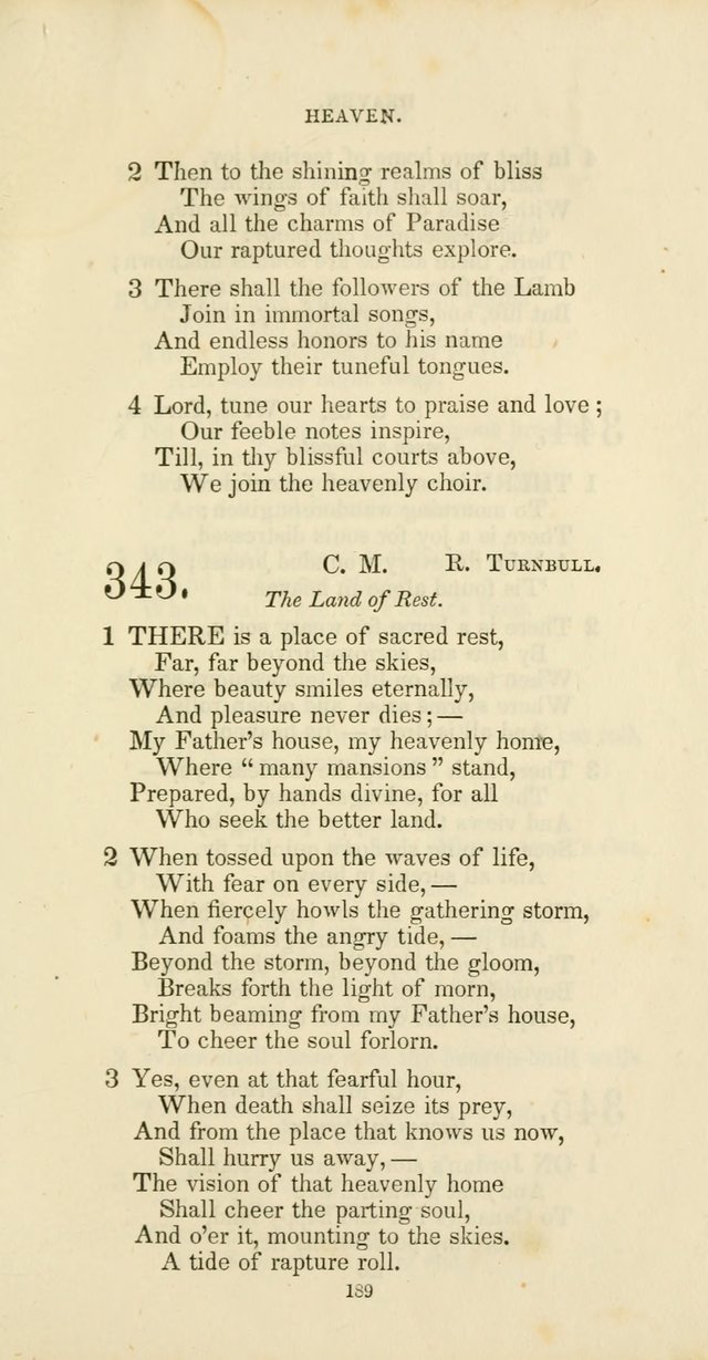 The Social Psalmist: a new selection of hymns for conference meetings and family worship page 189