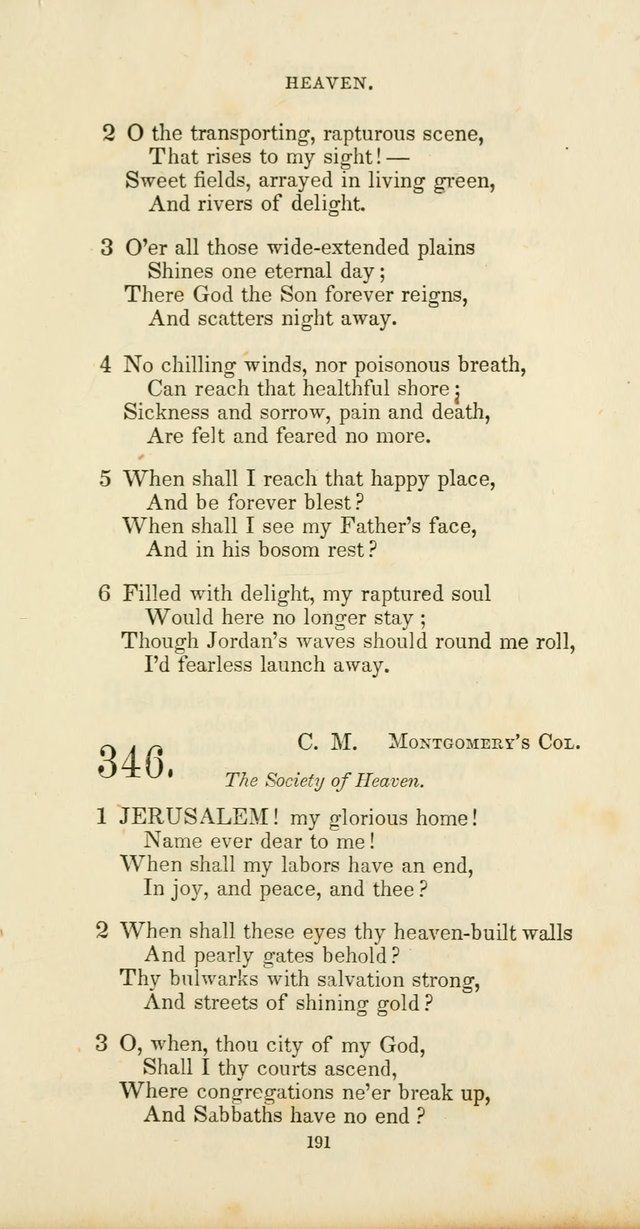 The Social Psalmist: a new selection of hymns for conference meetings and family worship page 191