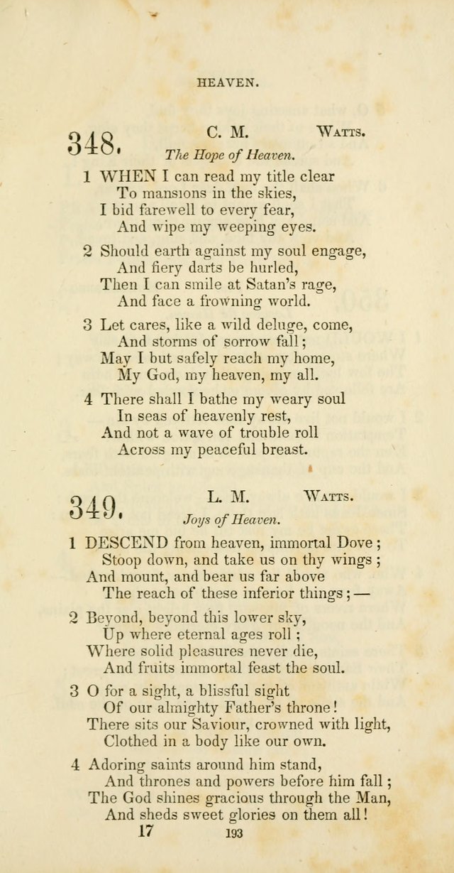 The Social Psalmist: a new selection of hymns for conference meetings and family worship page 193