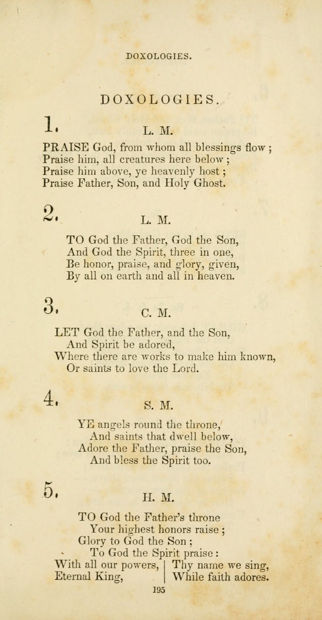 The Social Psalmist: a new selection of hymns for conference meetings and family worship page 195