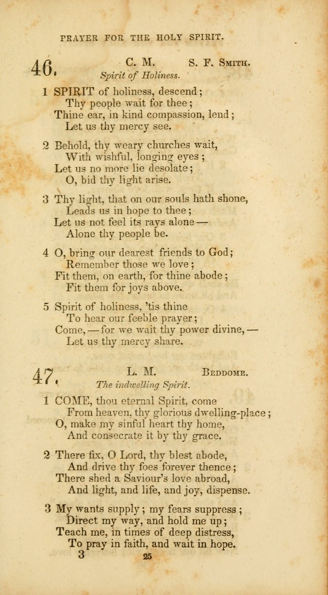 The Social Psalmist: a new selection of hymns for conference meetings and family worship page 25