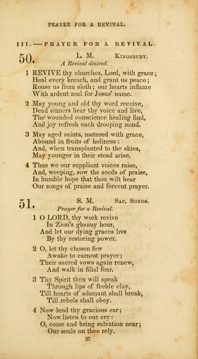 The Social Psalmist: a new selection of hymns for conference meetings and family worship page 27