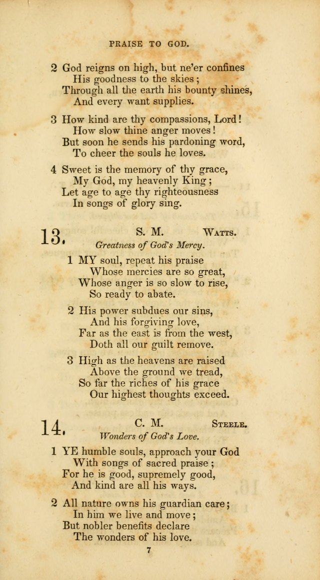 The Social Psalmist: a new selection of hymns for conference meetings and family worship page 7