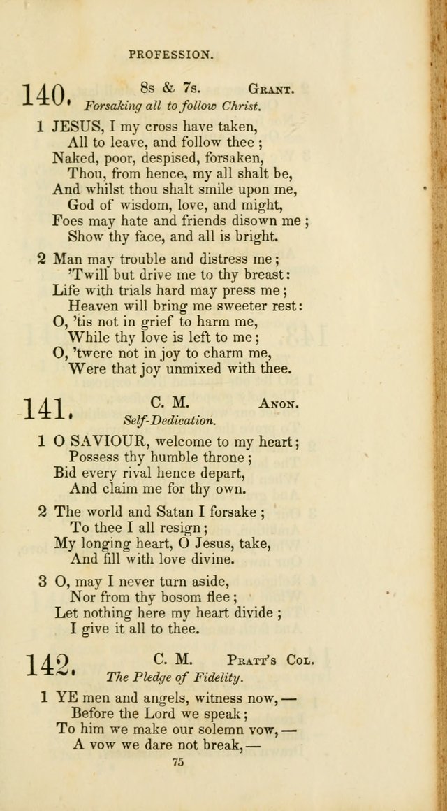 The Social Psalmist: a new selection of hymns for conference meetings and family worship page 75