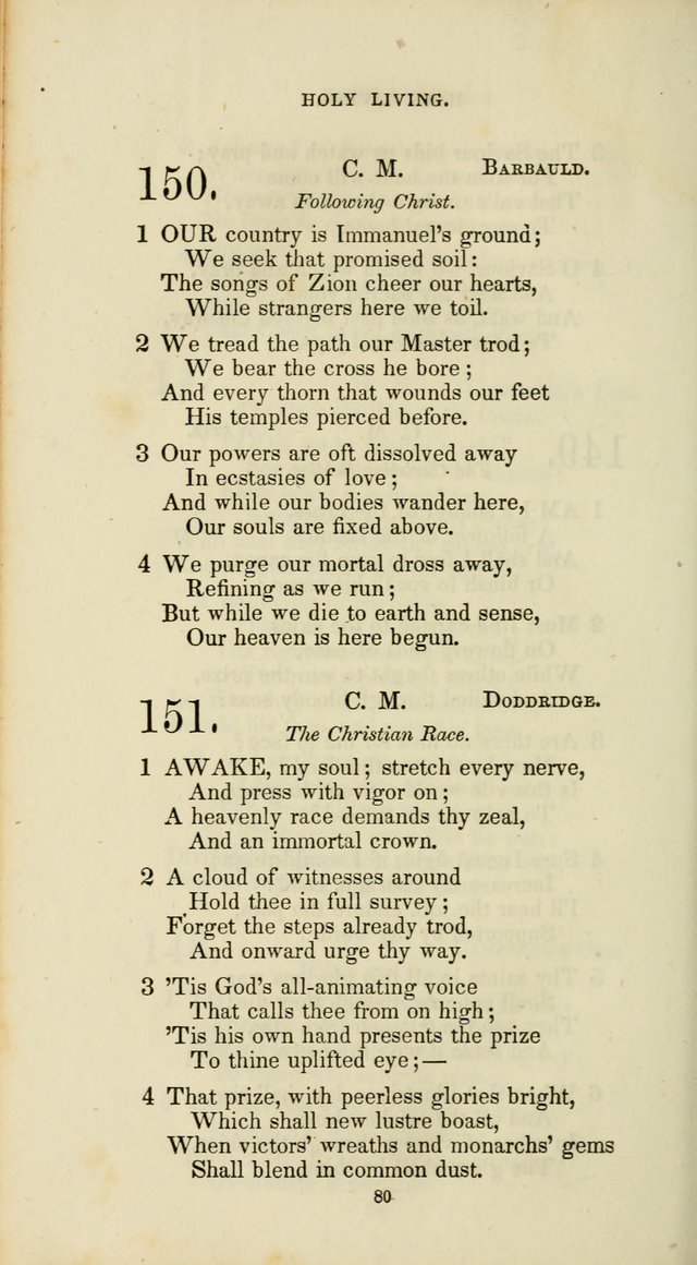 The Social Psalmist: a new selection of hymns for conference meetings and family worship page 80