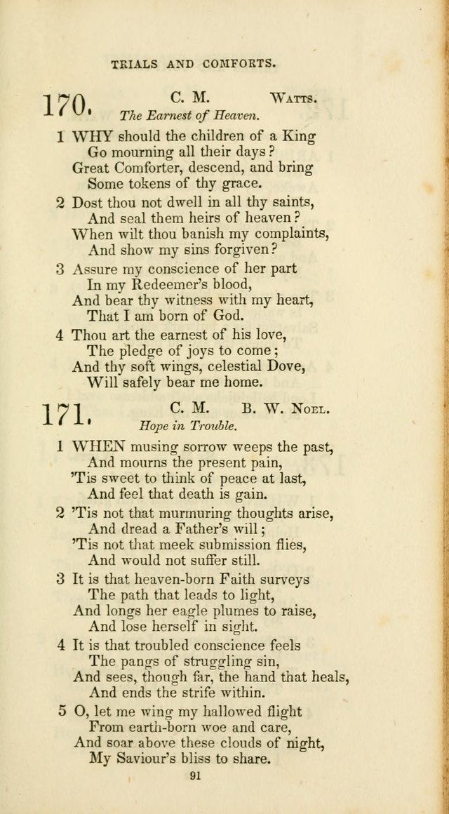 The Social Psalmist: a new selection of hymns for conference meetings and family worship page 91