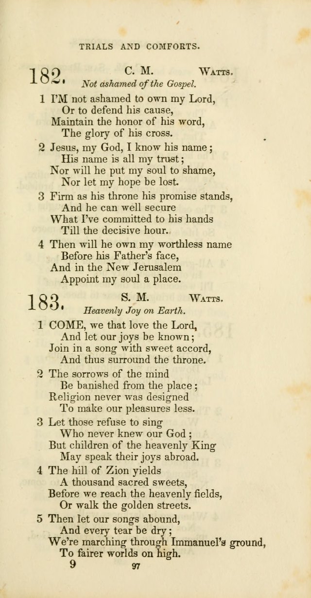 The Social Psalmist: a new selection of hymns for conference meetings and family worship page 97