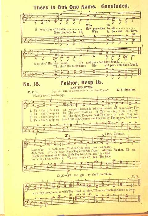 Song Praise: for Sunday school, revival and young people