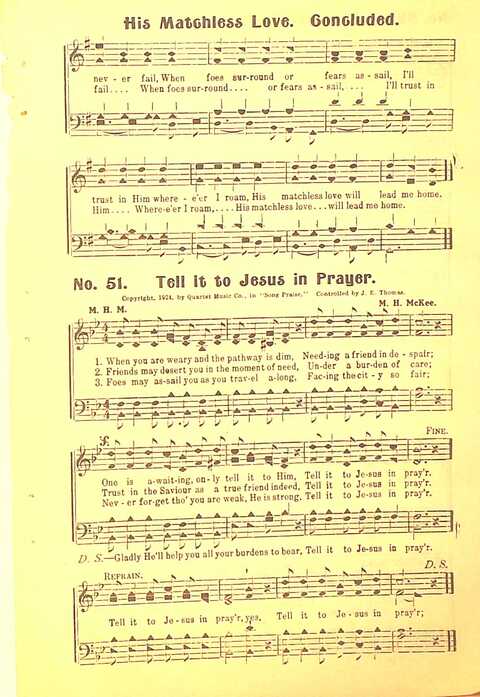 Song Praise: for Sunday school, revival and young people