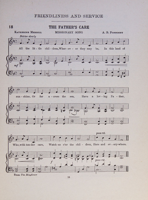 Song and Play for Children: for Sunday and weekday use page 15