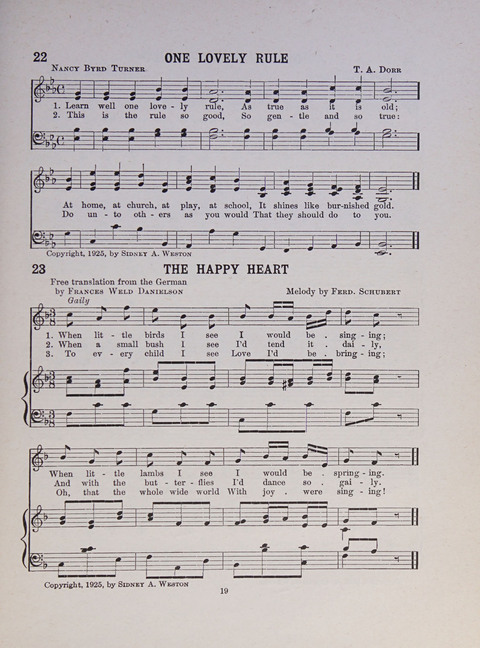 Song and Play for Children: for Sunday and weekday use page 19