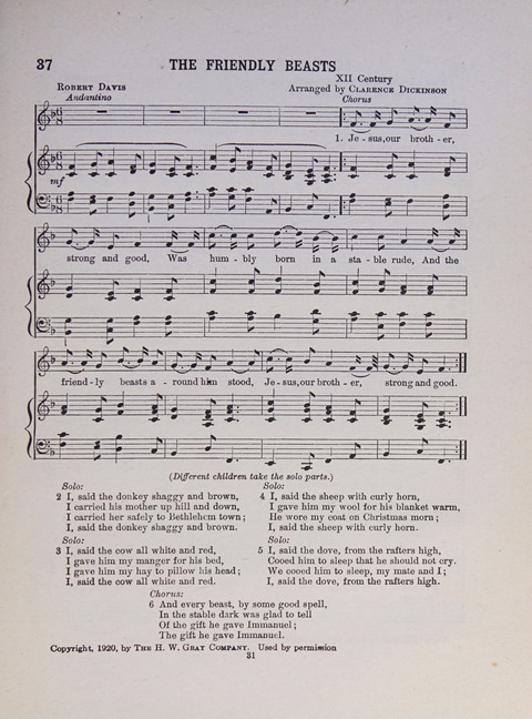 Song and Play for Children: for Sunday and weekday use page 31