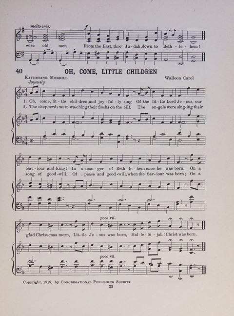 Song and Play for Children: for Sunday and weekday use page 33