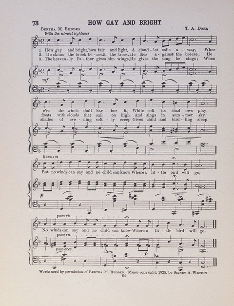 Song and Play for Children: for Sunday and weekday use page 64