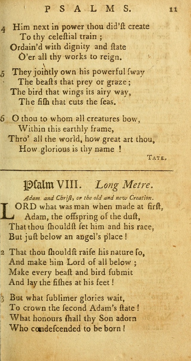 Sacred Poetry: consisting of psalms and hymns, adapted to Christian devotion, in public and private, selected from the best authors, with variations and additions page 11