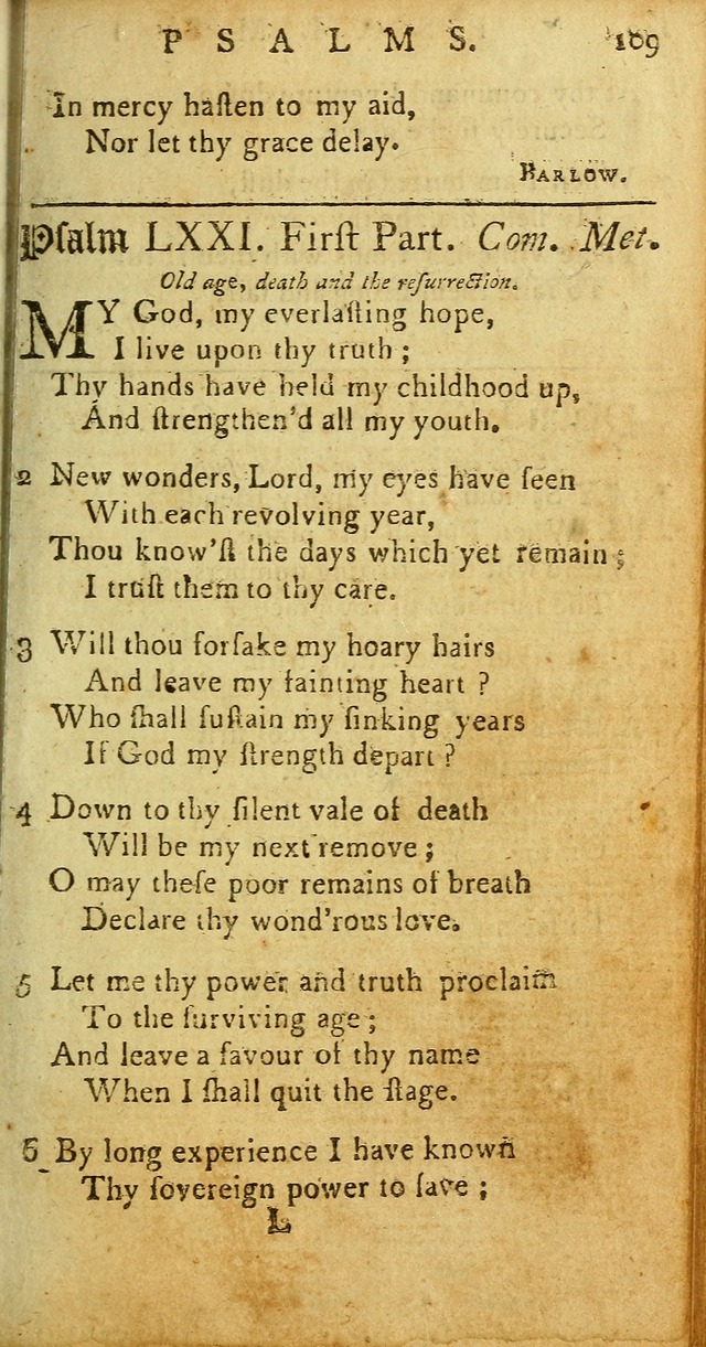 Sacred Poetry: consisting of psalms and hymns, adapted to Christian devotion, in public and private, selected from the best authors, with variations and additions page 111