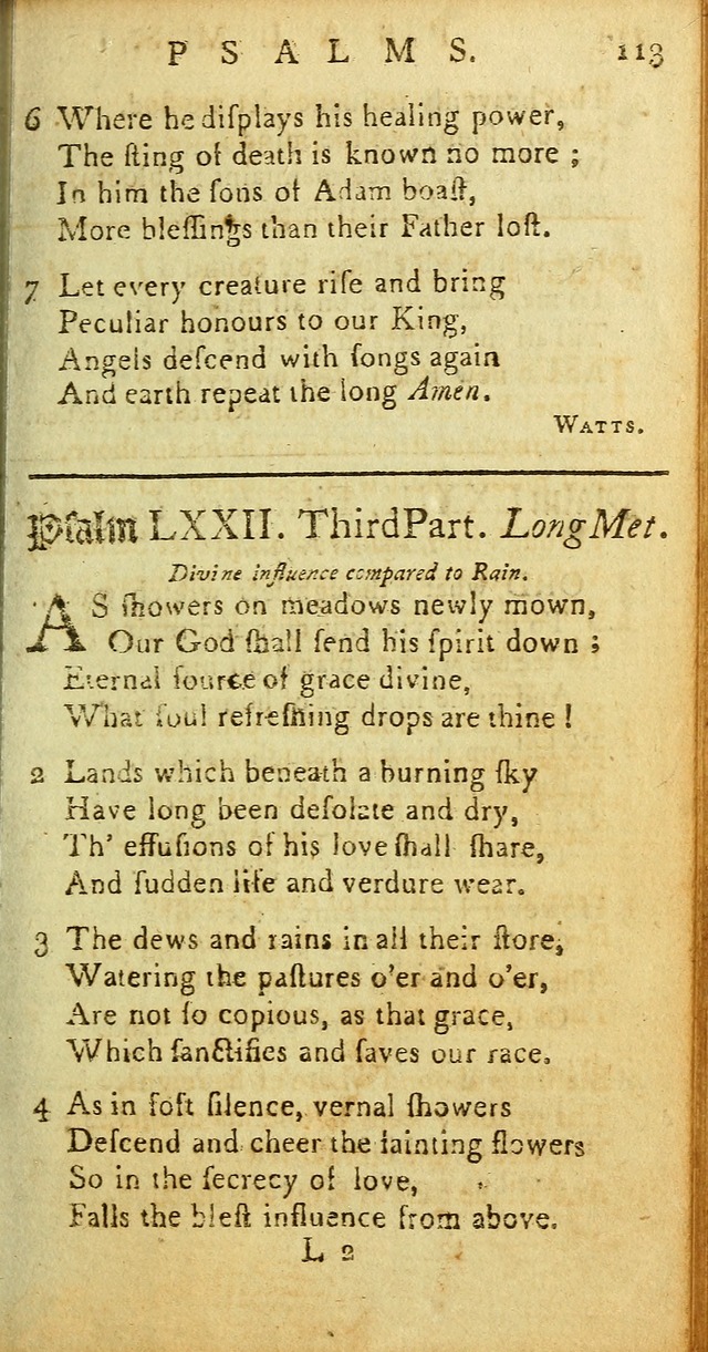 Sacred Poetry: consisting of psalms and hymns, adapted to Christian devotion, in public and private, selected from the best authors, with variations and additions page 115