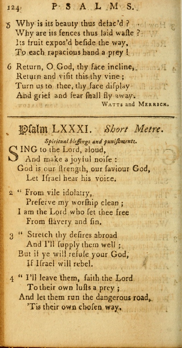 Sacred Poetry: consisting of psalms and hymns, adapted to Christian devotion, in public and private, selected from the best authors, with variations and additions page 126