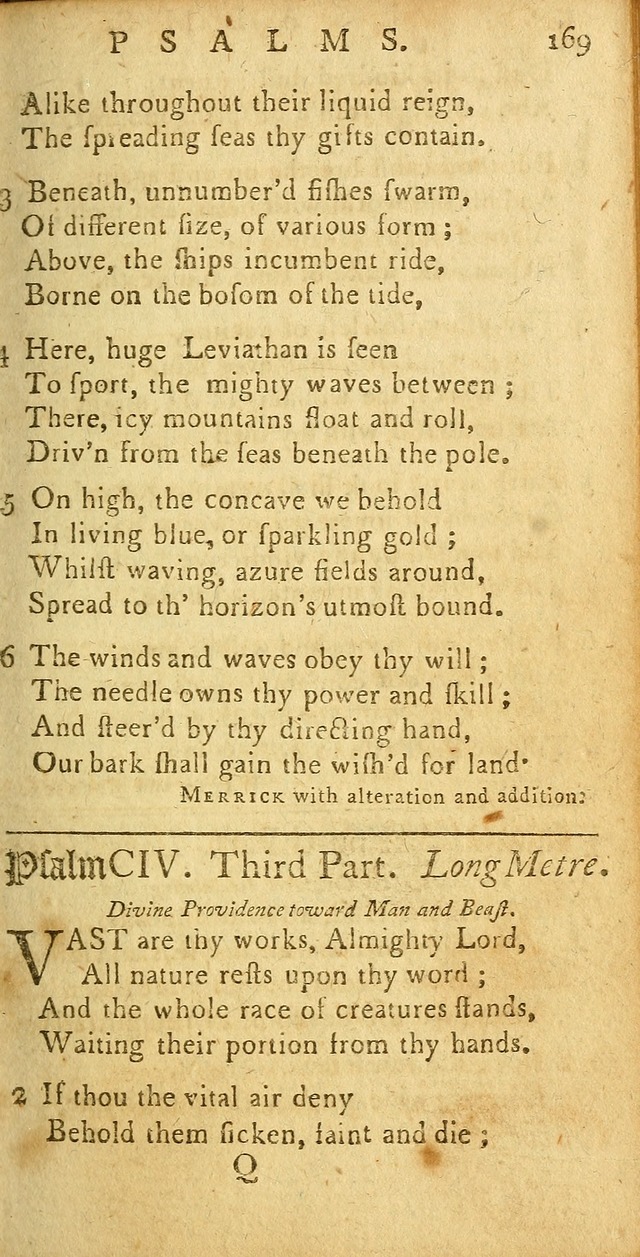 Sacred Poetry: consisting of psalms and hymns, adapted to Christian devotion, in public and private, selected from the best authors, with variations and additions page 173