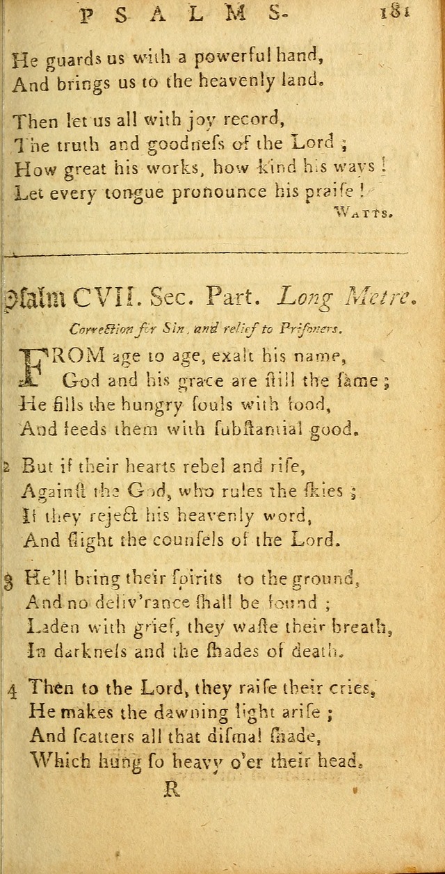 Sacred Poetry: consisting of psalms and hymns, adapted to Christian devotion, in public and private, selected from the best authors, with variations and additions page 185