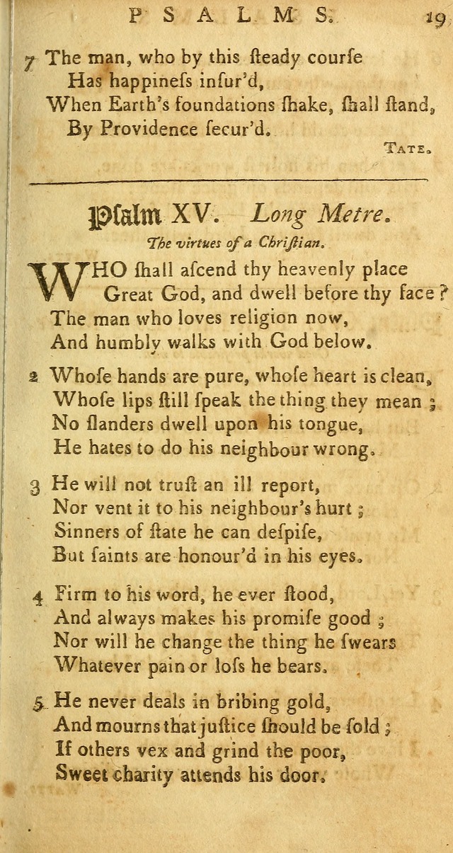 Sacred Poetry: consisting of psalms and hymns, adapted to Christian devotion, in public and private, selected from the best authors, with variations and additions page 19