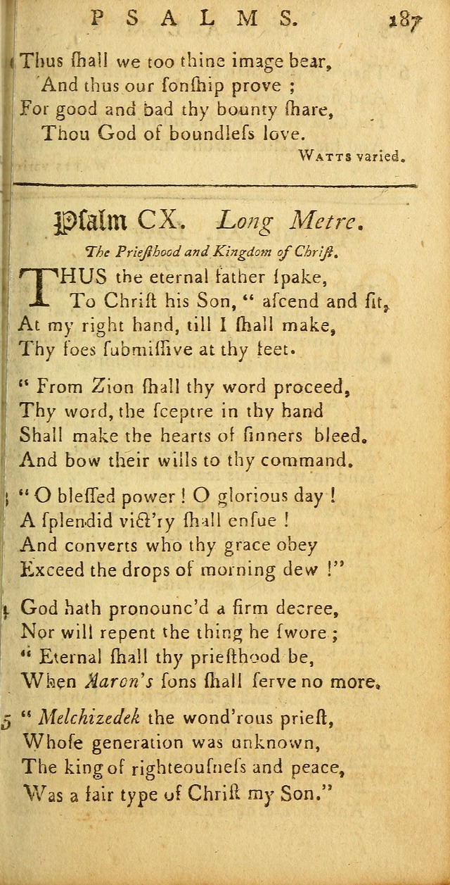 Sacred Poetry: consisting of psalms and hymns, adapted to Christian devotion, in public and private, selected from the best authors, with variations and additions page 191