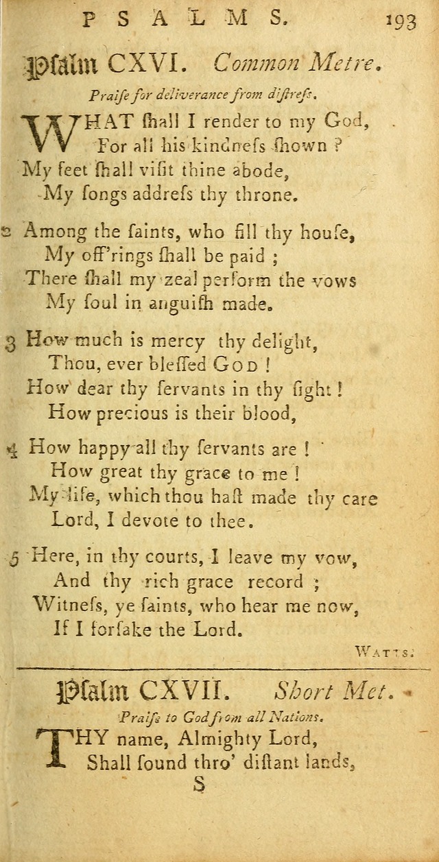 Sacred Poetry: consisting of psalms and hymns, adapted to Christian devotion, in public and private, selected from the best authors, with variations and additions page 197