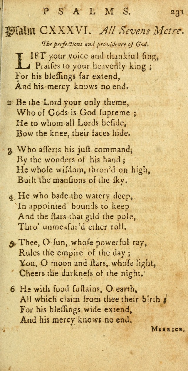 Sacred Poetry: consisting of psalms and hymns, adapted to Christian devotion, in public and private, selected from the best authors, with variations and additions page 235