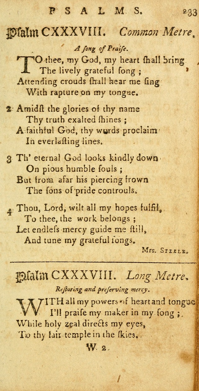 Sacred Poetry: consisting of psalms and hymns, adapted to Christian devotion, in public and private, selected from the best authors, with variations and additions page 237